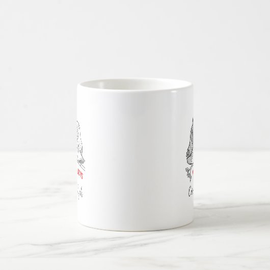 Mug Couple de Chouettes sur mesure, Saint Valentin (Centre)