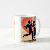 Mug Couple de danseurs de la Saint-Valentin Mid Centur (Devant droit)