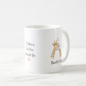 Mug Couple de girafes amoureuses (Devant droit)