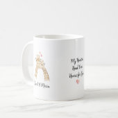 Mug Couple de girafes amoureuses (Devant gauche)