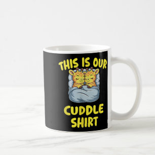 Mug Couple de girafes mignonnes C'est notre câlin