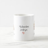 Mug Couple de hiboux amoureux (Centre)