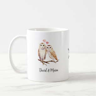 Mug Couple de hiboux amoureux