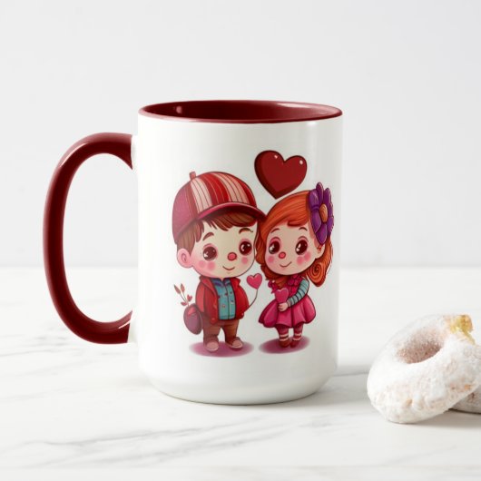 Mug Couple de la journée (Avec donut)