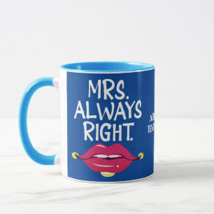 Mug Couple de la Saint-Valentin Mme. Toujours à Couple