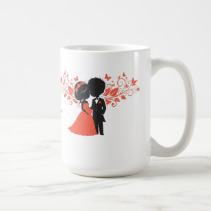 Mug Couple de mariage romantique en silhouette