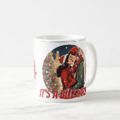 Mug Couple de Noël romantique, Aimer la neige (Devant droit)