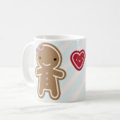 Mug Couple de pain d'épice Cute Kawaii (Devant gauche)