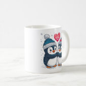 Mug Couple de pingouin (Devant droit)