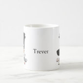 Mug Couple de ratons laveurs drôles mangeant une pizza (Centre)