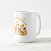 Mug Couple de renards Art de la Saint-Valentin (Devant droit)