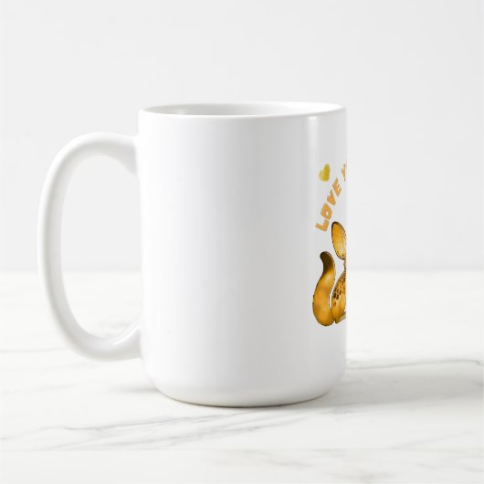 Mug Couple de renards Art de la Saint-Valentin (Gauche)