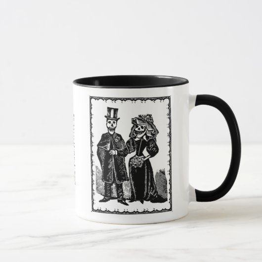 Mug Couple de squelette - Musique (Droite)