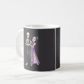 Mug Couple de squelettes dansant sur un  (Devant gauche)