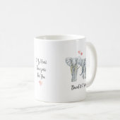 Mug Couple d'éléphants amoureux (Devant droit)