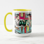 Mug Couple des années 1950 au dîner (Gauche)