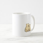 Mug Couple d'ours polaire mignon sous les lumières du (Devant droit)