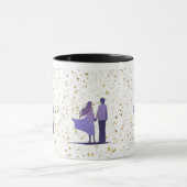 Mug Couple Étoiles Dorées (Centre)