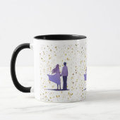 Mug Couple Étoiles Dorées (Gauche)