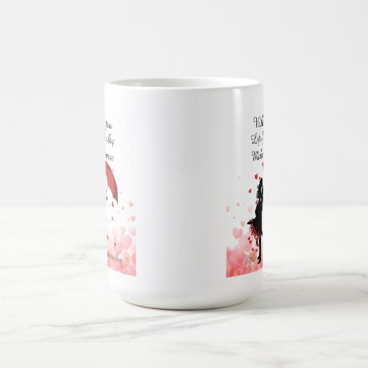 Mug Couple first anniversary Personalized romantic (Centre)