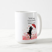 Mug Couple first anniversary Personalized romantic  (Devant droit)