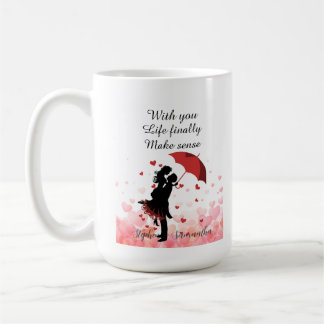 Mug Couple first anniversary Personalized romantic 