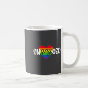 Mug Couple gay fiancé drôle de fête de fiançailles arc