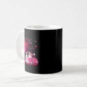 Mug Couple Jack Russell camion Joyeuse Saint-Valentin (Devant gauche)