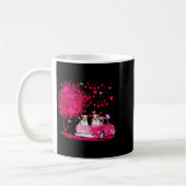Mug Couple Jack Russell camion Joyeuse Saint-Valentin (Gauche)
