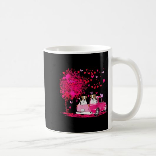 Mug Couple Jack Russell camion Joyeuse Saint-Valentin (Droite)