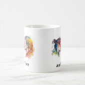 Mug Couple lesbien Kiss Pride Mois Mug, Customisé (Centre)