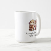 Mug Couple Marmotte mignonne Aventurant ensemble Rando (Devant droit)