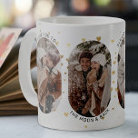 Mug Couple mignon 'I Love You' 4 Photo Collage<br><div class="desc">Cute Coffee Mug conçu pour les couples, avec 4 (quatre) photos tendance, le texte - "I LOVE YOU TO THE LON & Back, ALL AND FOREVER, With LOVE (ajoutez le nom)" et faux coeur en feuille d'or confetti. Un grand cadeau pour cette personne spéciale dans votre vie ce jour de...</div>