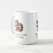 Mug Couple mignon Sloth Aventurant ensemble depuis (Devant gauche)
