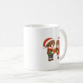 Mug couple Noël mignon (Devant droit)