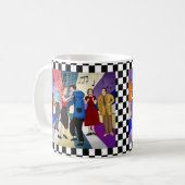 Mug Couple nostalgique des années 1950 (Devant gauche)