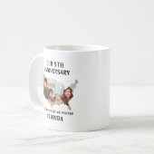 Mug Couple personnalisé vacances mariage USA forme pho (Devant gauche)