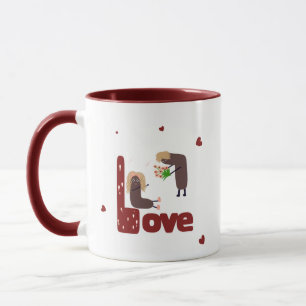Mug couple romantique