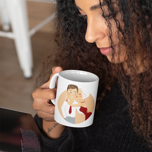 Mug Couple Romantique Baiser Amour Mignon