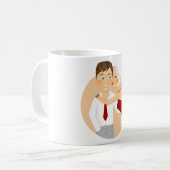 Mug Couple Romantique Baiser Amour Mignon (Devant gauche)