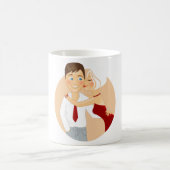 Mug Couple Romantique Baiser Amour Mignon (Centre)