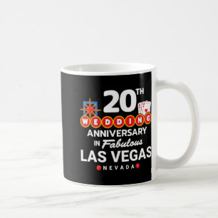 Mug Couples 20e anniversaire - Vegas 20e Mariage Anni