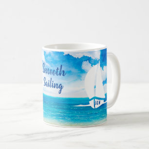 Mug Couples à voile fluides sur la mer Personnalisé