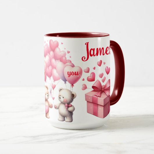 Mug Couples Amoureux Nounours (Devant droit)