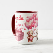 Mug Couples Amoureux Nounours (Devant gauche)