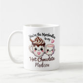Mug Couples amusants - mallow à mon chocolat chaud (Gauche)