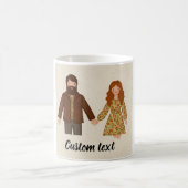 Mug Couples Anniversaires avec nom Personnalisation Mu (Centre)