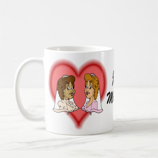 Mug Couples Bi-Raciaux lesbiens (Gauche)