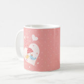Mug Couples de beau monogramme mignon de couples (Devant gauche)