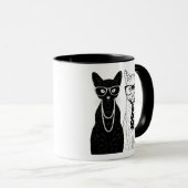 Mug Couples de chat (Devant droit)